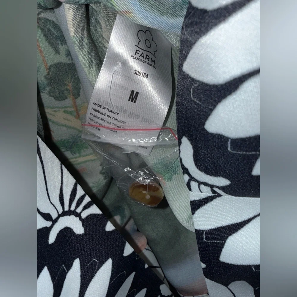 NWT Farm Rio Carioca Long Sleeve Tropical Wrap Mini Sz Medium - Picture 11 of 12